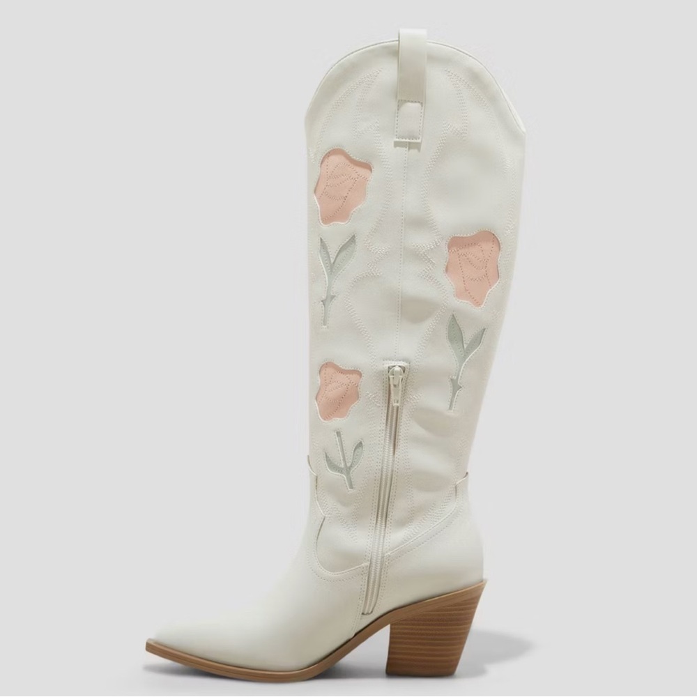 Floral wester boot